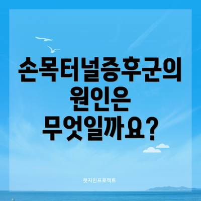 손목터널증후군의 원인은 무엇일까요?