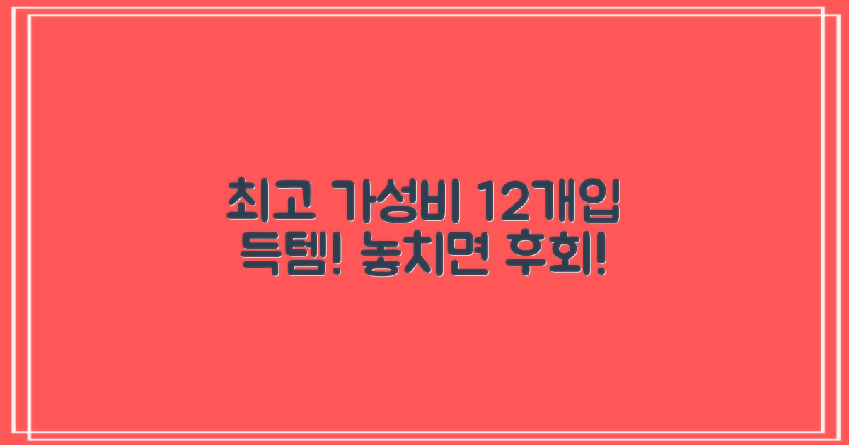 12개입 가성비 최고