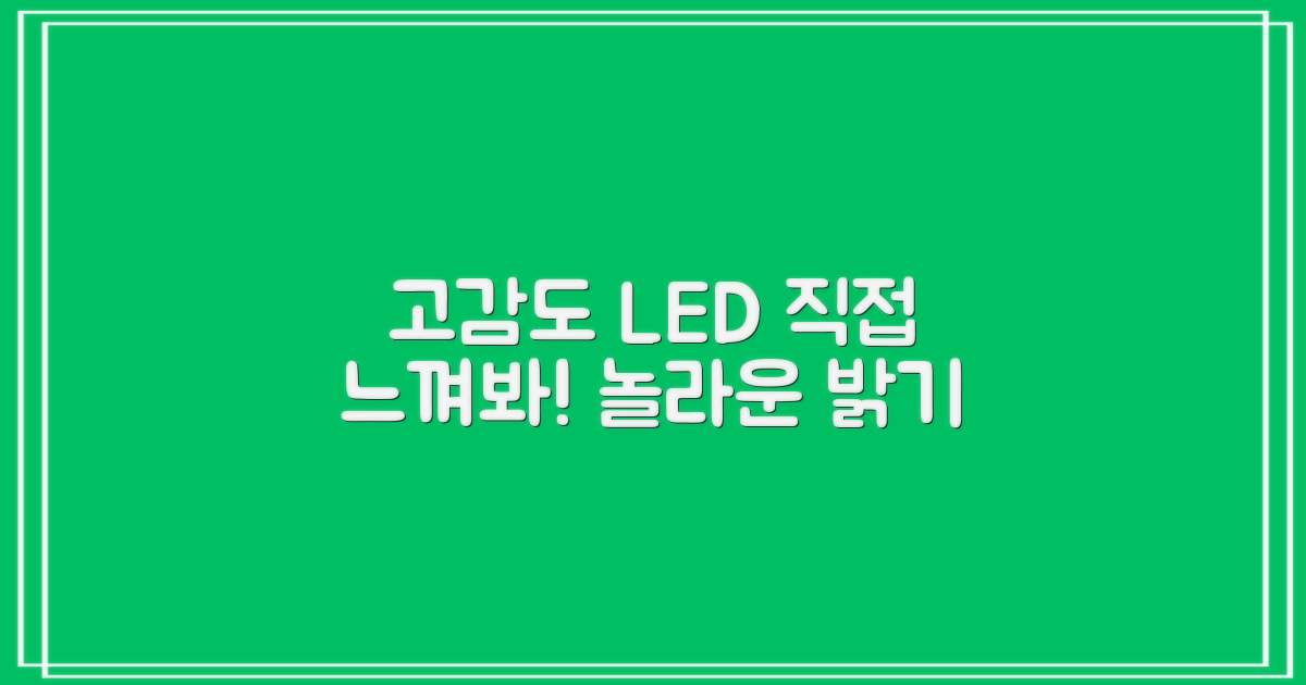 고감도 LED, 직접 느껴봐!