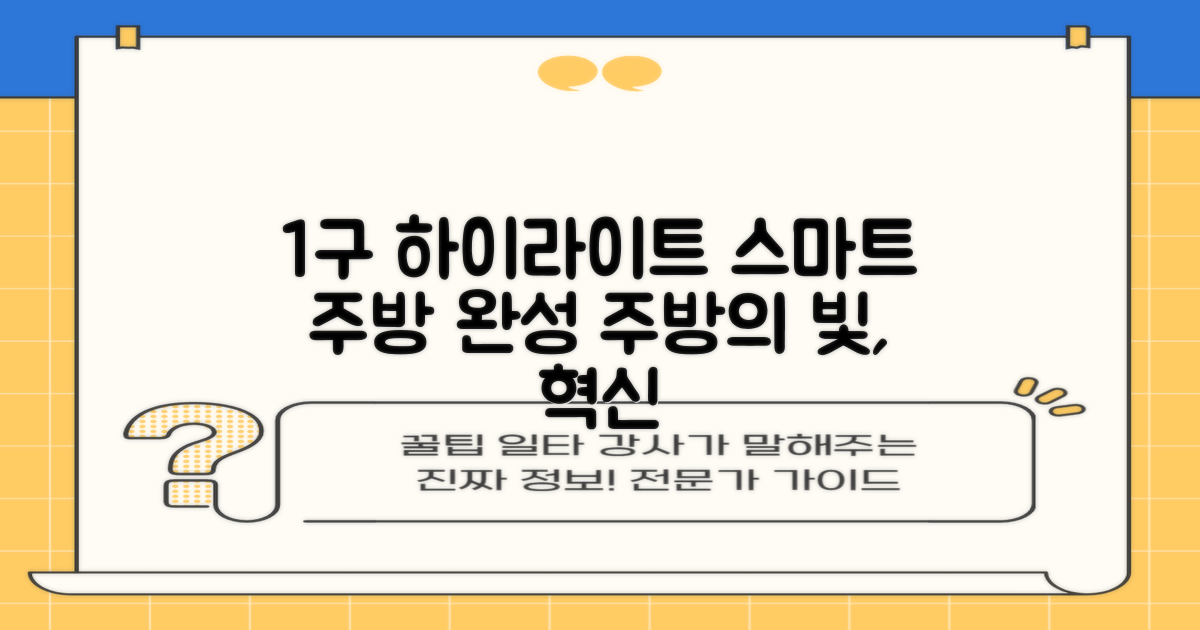 1구 하이라이트, 스마트한 주방 완성